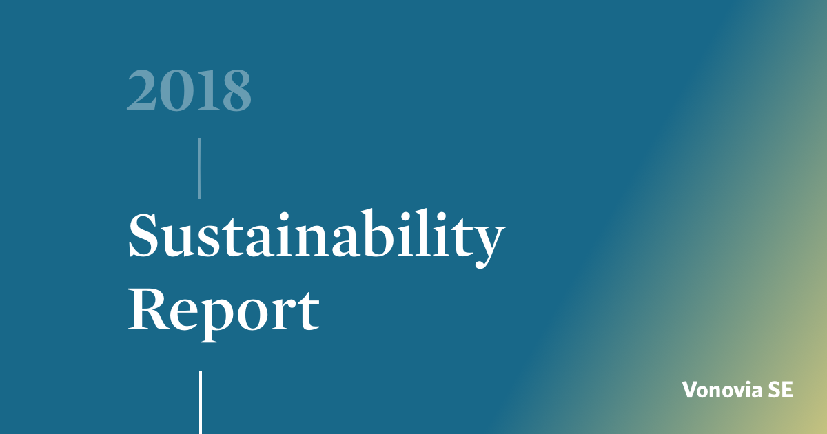 Vonovia Sustainability Report 2018 - Home