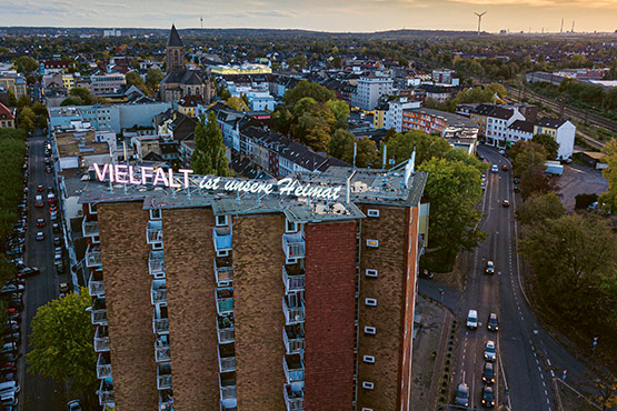 High-rise building in the center of Oberhausen (photo)